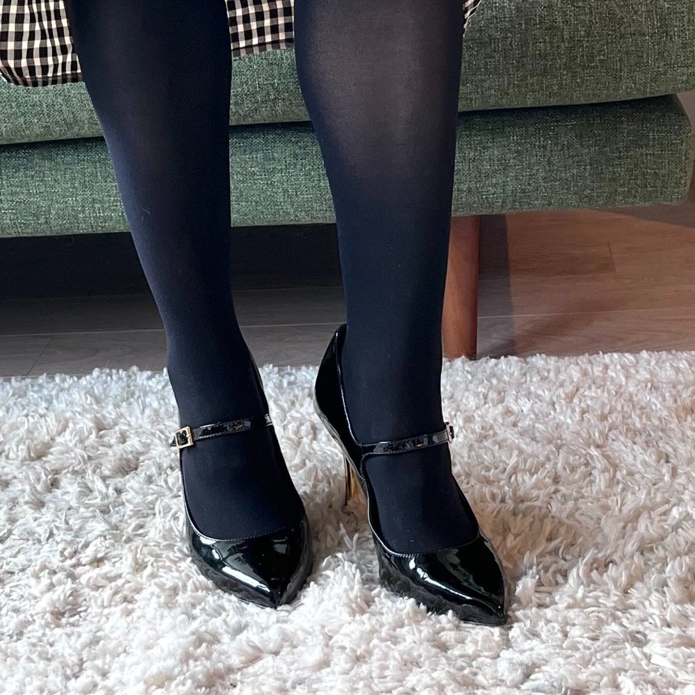 Vince Camuto Patent Mary-Jane Heels